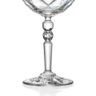 Italiensk økologisk krystal -cocktailglas -service 12 stk. - Bromeo Viadurini