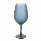 Rød eller hvidvinsbægersæt i farvet glas, 12 stykker - kant Viadurini