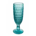 Fløjtepokalsæt i farvet glas og forskellige dekorationer 12 stykker - Bland Viadurini