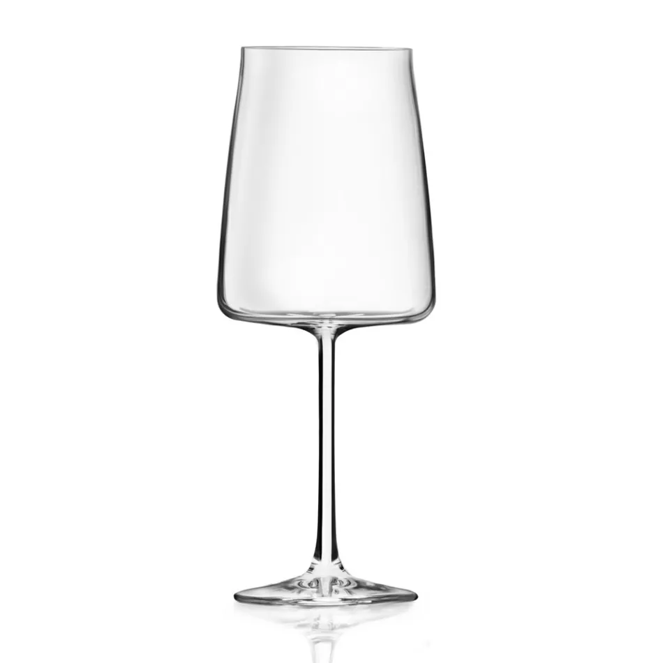 Italiensk Minimal Eco Crystal Goblet Sæt 12 dele - Primordio Viadurini
