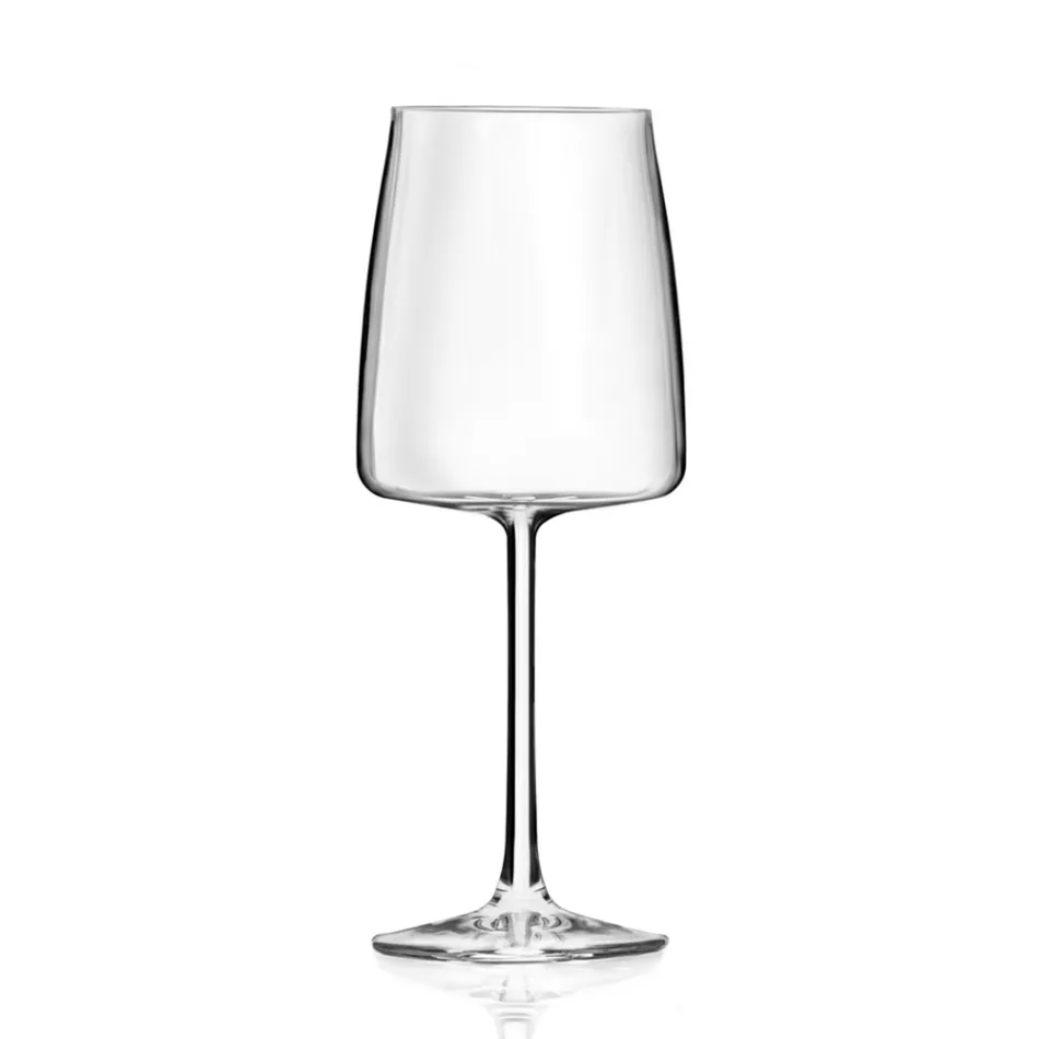 Italiensk Minimal Eco Crystal Goblet Sæt 12 dele - Primordio Viadurini