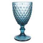 Bægersæt i farvet og udskåret glas med dekorationer 12 stykker - Brillo Viadurini