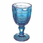 Farvet vinbægersæt i glas og orientalsk dekoration 12 stykker - skrue Viadurini