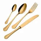 Komplet sæt luksusdesign rustfrit stålbestik 24 stykker - chef Viadurini