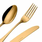 Komplet sæt luksusdesign rustfrit stålbestik 24 stykker - chef Viadurini