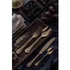 Komplet sæt luksusdesign rustfrit stålbestik 24 stykker - chef Viadurini