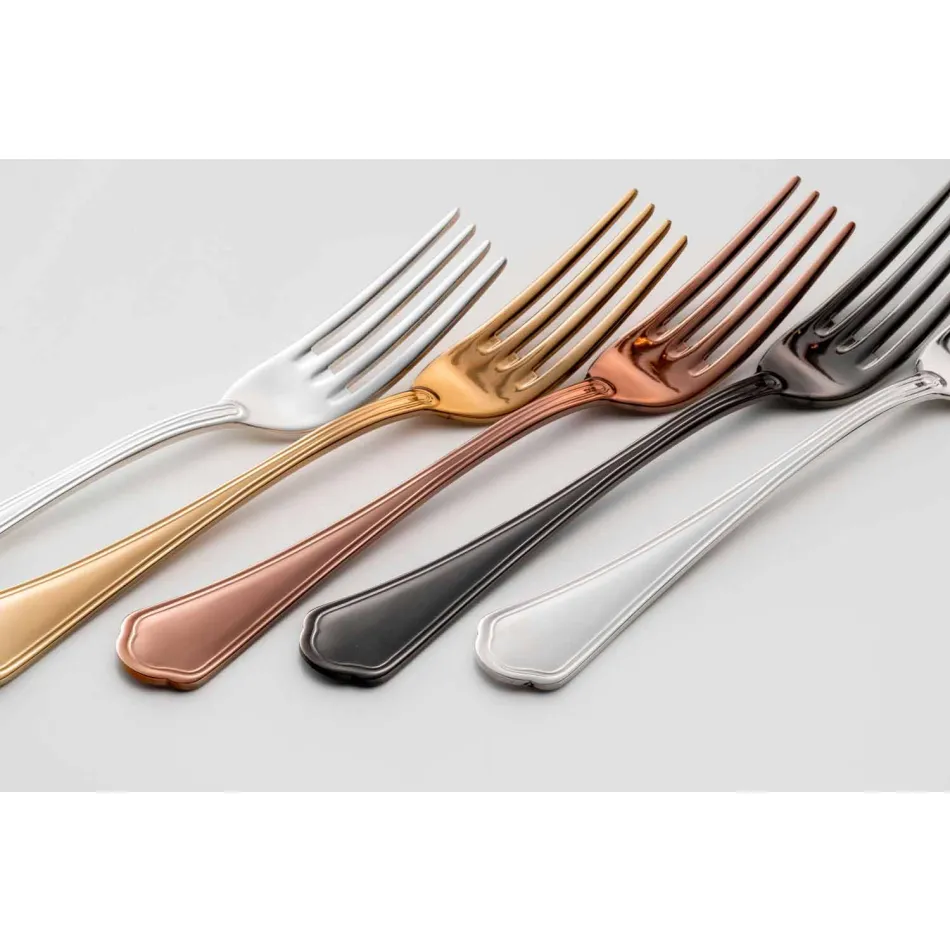 Komplet sæt luksusdesign rustfrit stålbestik 24 stykker - chef Viadurini