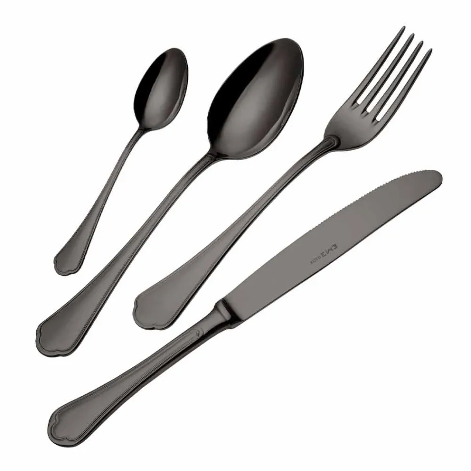 Komplet sæt luksusdesign rustfrit stålbestik 24 stykker - chef Viadurini