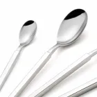 Komplet stålbestikssæt 24 stykker Design Made in Italy - Tricky Viadurini