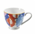 Komplet Service Kaffekopper i Dekoreret Porcelæn 12 Stykker - Anfa Viadurini