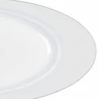 Moderne hvidt porcelæn ovalt serveringssæt 2 stykker - teleskop Viadurini