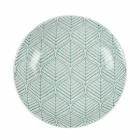 Komplet bordservering i farvet porcelæn 18 stykker - Indonesien Viadurini