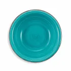 Service med farvede plader 18 stykker i moderne stentøj - Abruzzo Viadurini