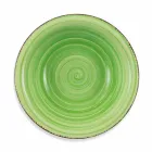 Service med farvede plader 18 stykker i moderne stentøj - Abruzzo Viadurini