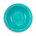 Service med farvede plader 18 stykker i moderne stentøj - Abruzzo Viadurini