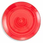 Service med farvede plader 18 stykker i moderne stentøj - Abruzzo Viadurini