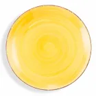 Service med farvede plader 18 stykker i moderne stentøj - Abruzzo Viadurini