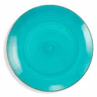 Service med farvede plader 18 stykker i moderne stentøj - Abruzzo Viadurini