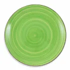 Service med farvede plader 18 stykker i moderne stentøj - Abruzzo Viadurini