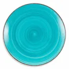 Service med farvede plader 18 stykker i moderne stentøj - Abruzzo Viadurini