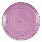 Service med farvede plader 18 stykker i moderne stentøj - Abruzzo Viadurini