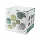 Madlavningssæt Farvede plader Fuld 18 Stykker Design - Osteria Viadurini