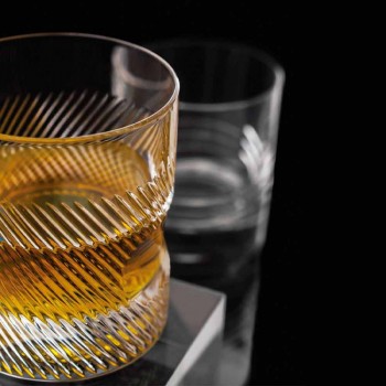6-delt luksusdesign økologisk krystal whiskysæt - taktil