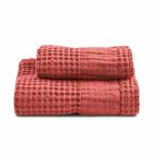 Badehåndklæder i farvet honningkage bomuld og linned - Turis Viadurini