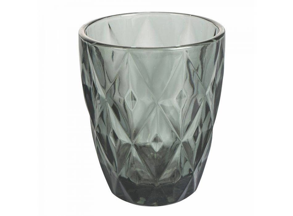 12 stykker Farvet glas Vandbriller Service - Artemisia Viadurini