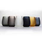 Moderne farvet glas vandbrille sæt, 12 stykker - kant Viadurini