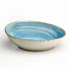 Sæt med 16 moderne designretter i elegant farvet stentøj - Simba Viadurini