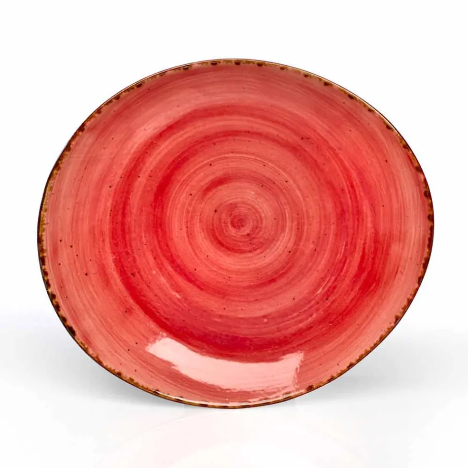 Sæt med 16 moderne designretter i elegant farvet stentøj - Simba Viadurini