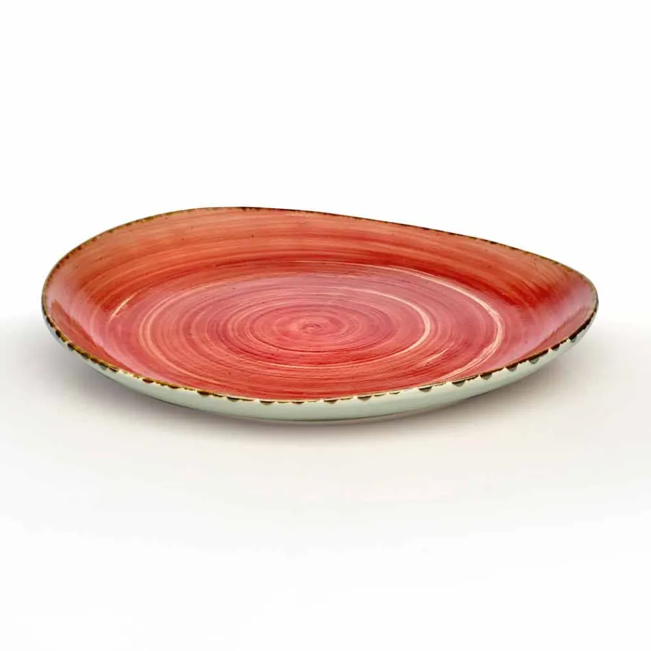 Sæt med 16 moderne designretter i elegant farvet stentøj - Simba Viadurini