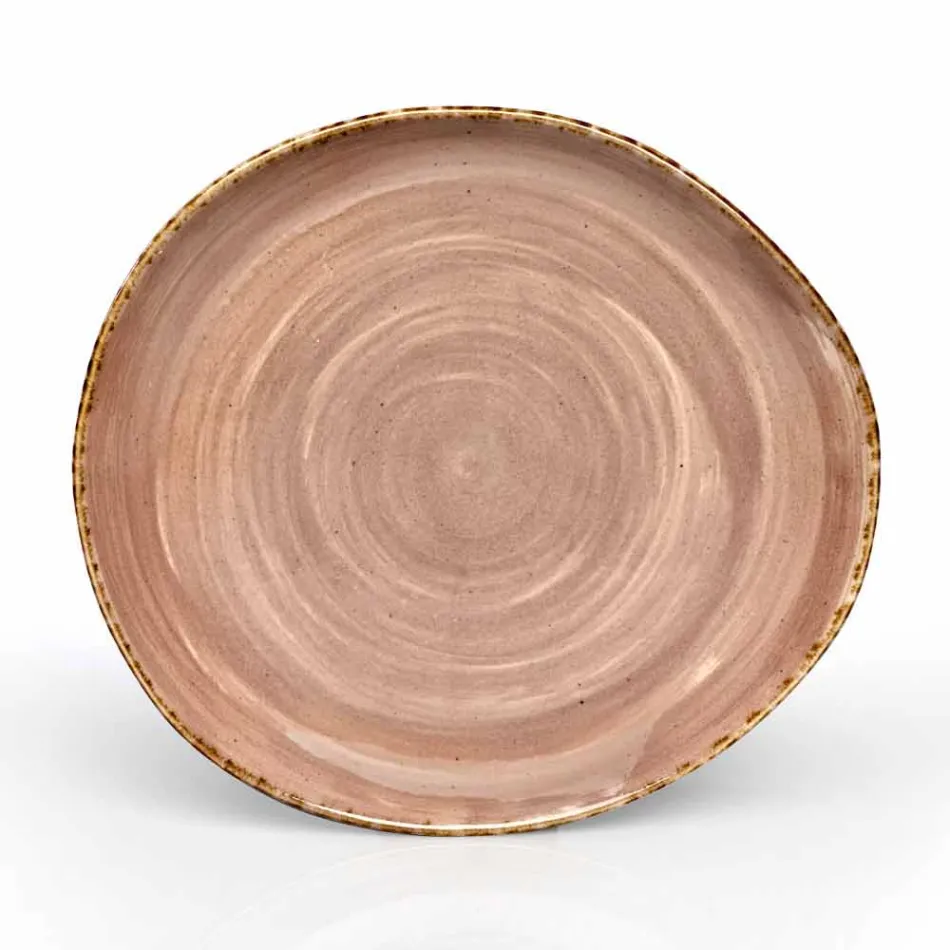 Sæt med 20 moderne farvede plader Elegant design stentøj - Simba Viadurini