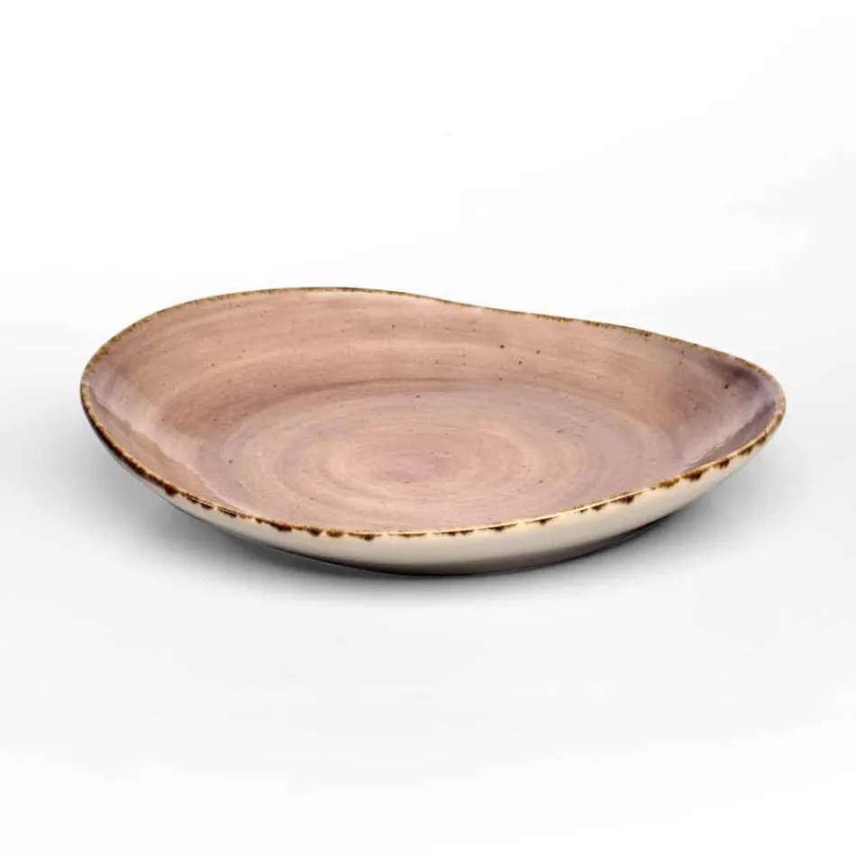 Sæt med 20 moderne farvede plader Elegant design stentøj - Simba Viadurini