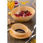 Sæt med 20 moderne farvede plader Elegant design stentøj - Simba Viadurini