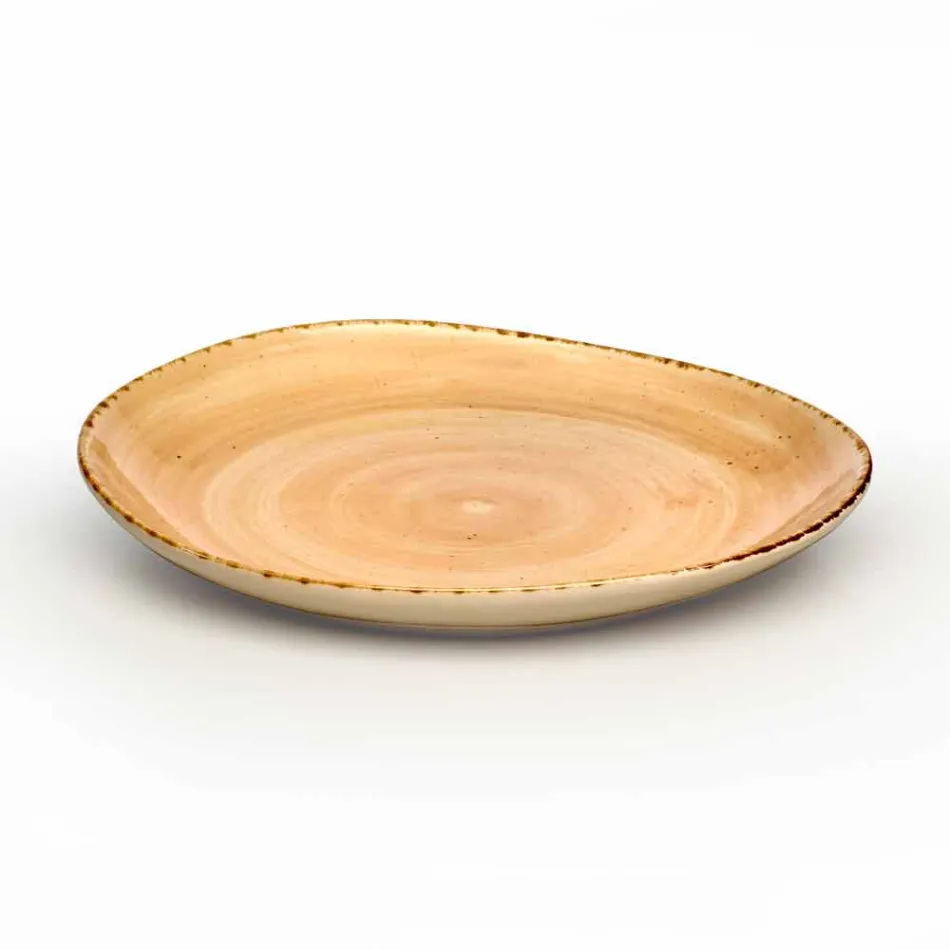 Sæt med 20 moderne farvede plader Elegant design stentøj - Simba Viadurini