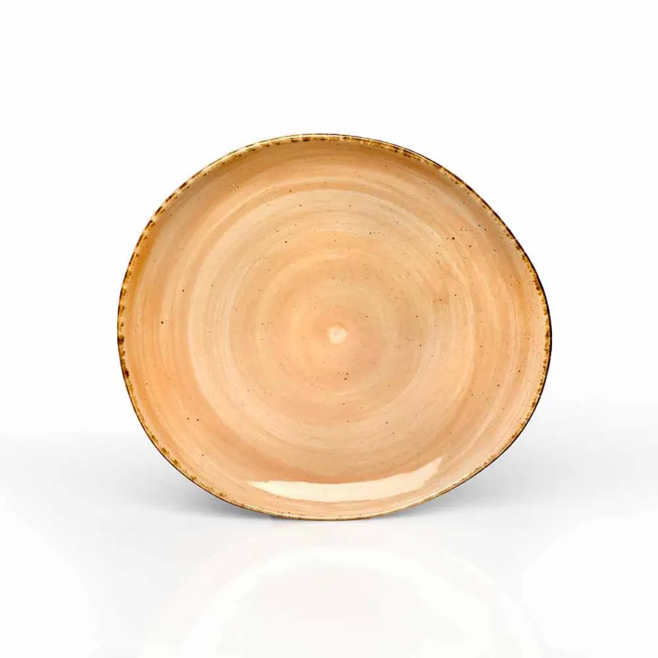 Sæt med 20 moderne farvede plader Elegant design stentøj - Simba Viadurini