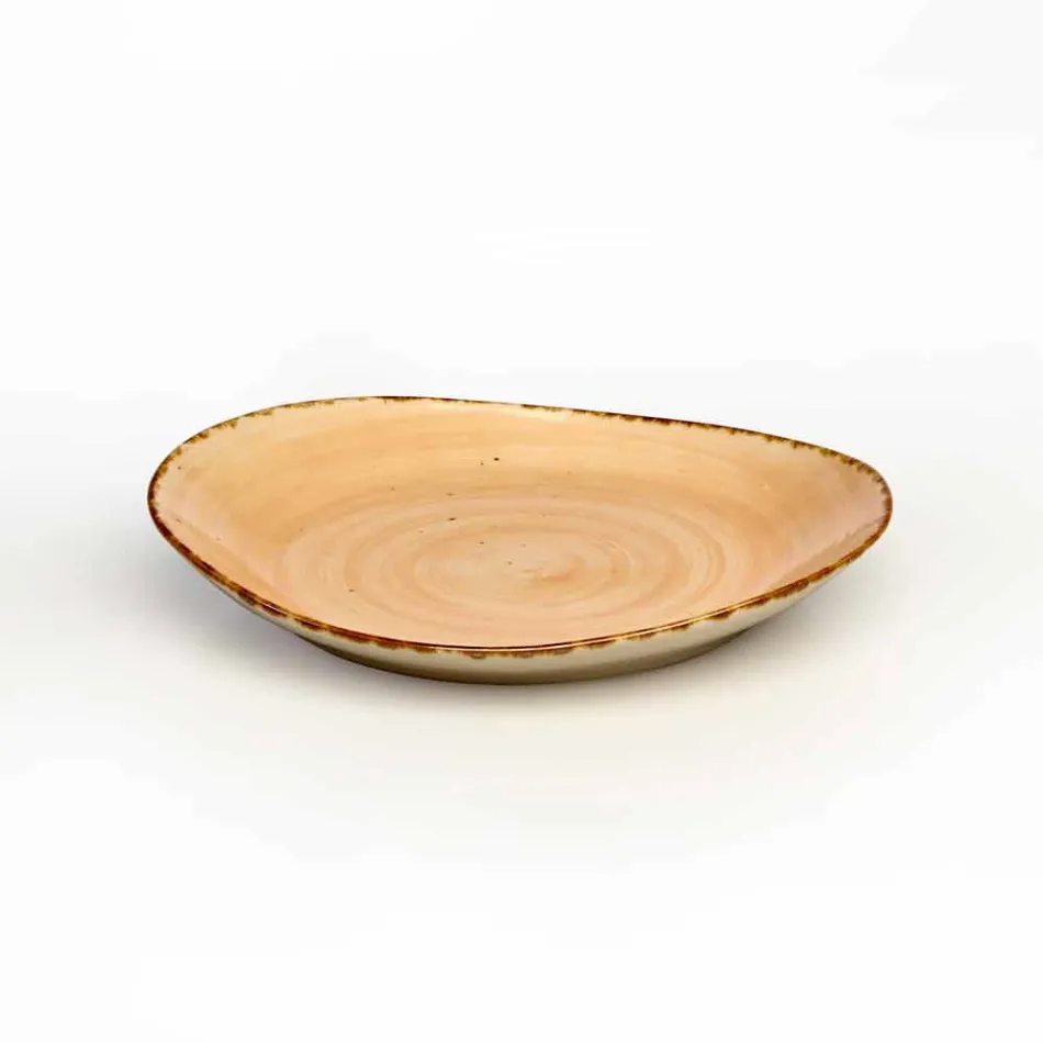 Sæt med 20 moderne farvede plader Elegant design stentøj - Simba Viadurini