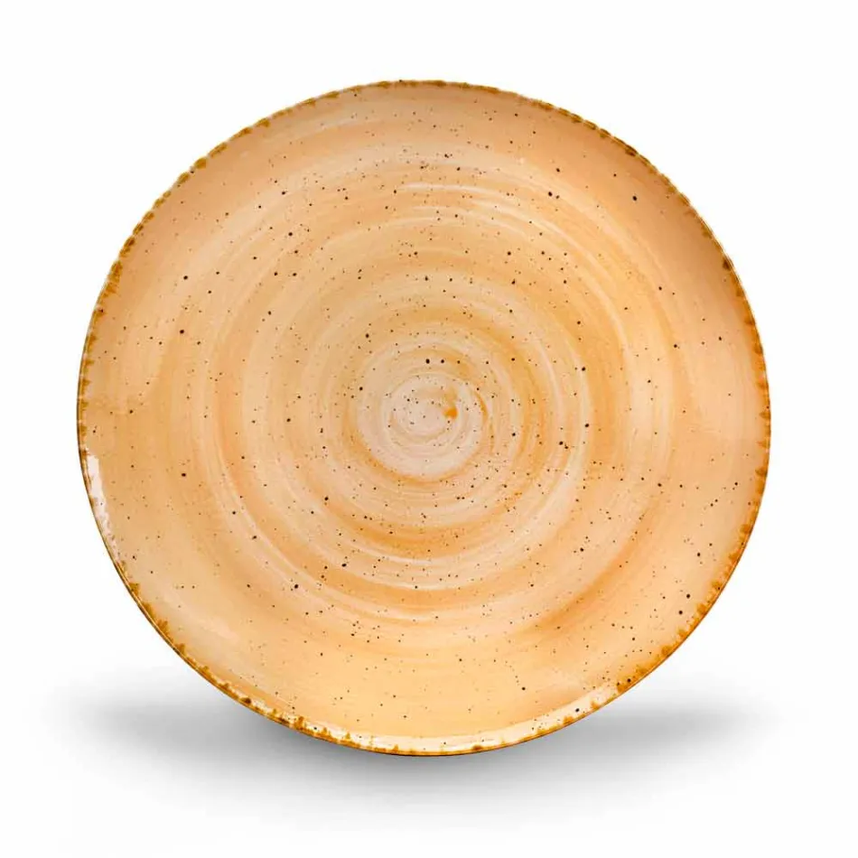 Sæt med 20 moderne farvede plader Elegant design stentøj - Simba Viadurini