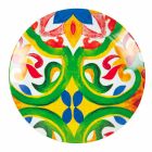 Sæt med moderne og farvede plader i stentøj og porcelæn 18 stykker - Ciclade Viadurini