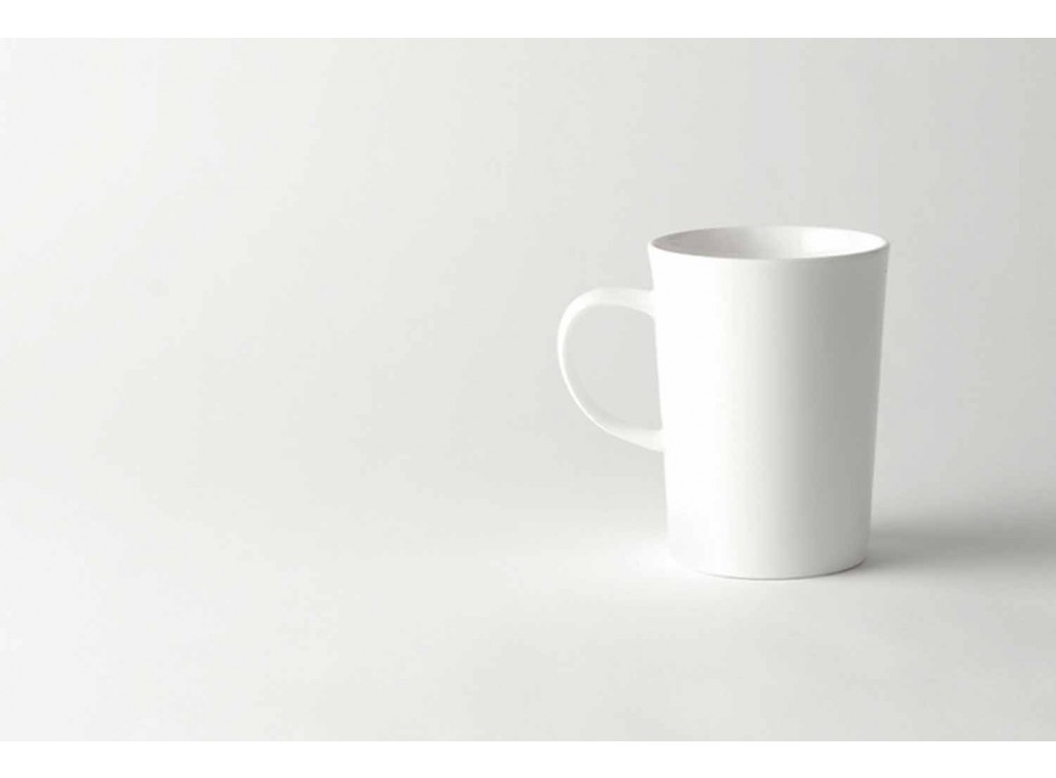 Kaffe, te og morgenmad 30 stk. Hvid porcelænskop-service - Egle Viadurini