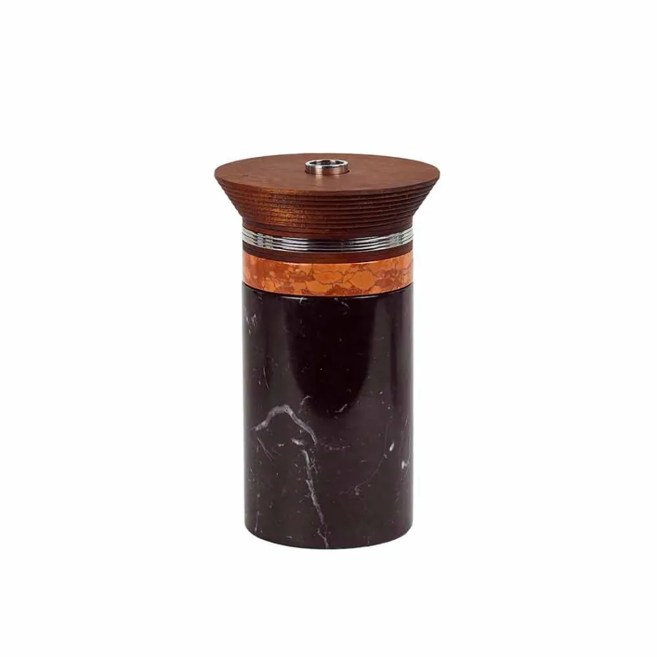 Cocktail service aperitif tilbehør i marmor, træ, stål - Norman Viadurini