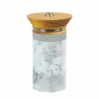 Cocktail service aperitif tilbehør i marmor, træ, stål - Norman Viadurini