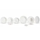 Sæt med 27 elegante hvide porcelæns designplader - Gimignano Viadurini