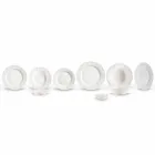 Sæt med 27 elegante hvide porcelæns designplader - Gimignano Viadurini