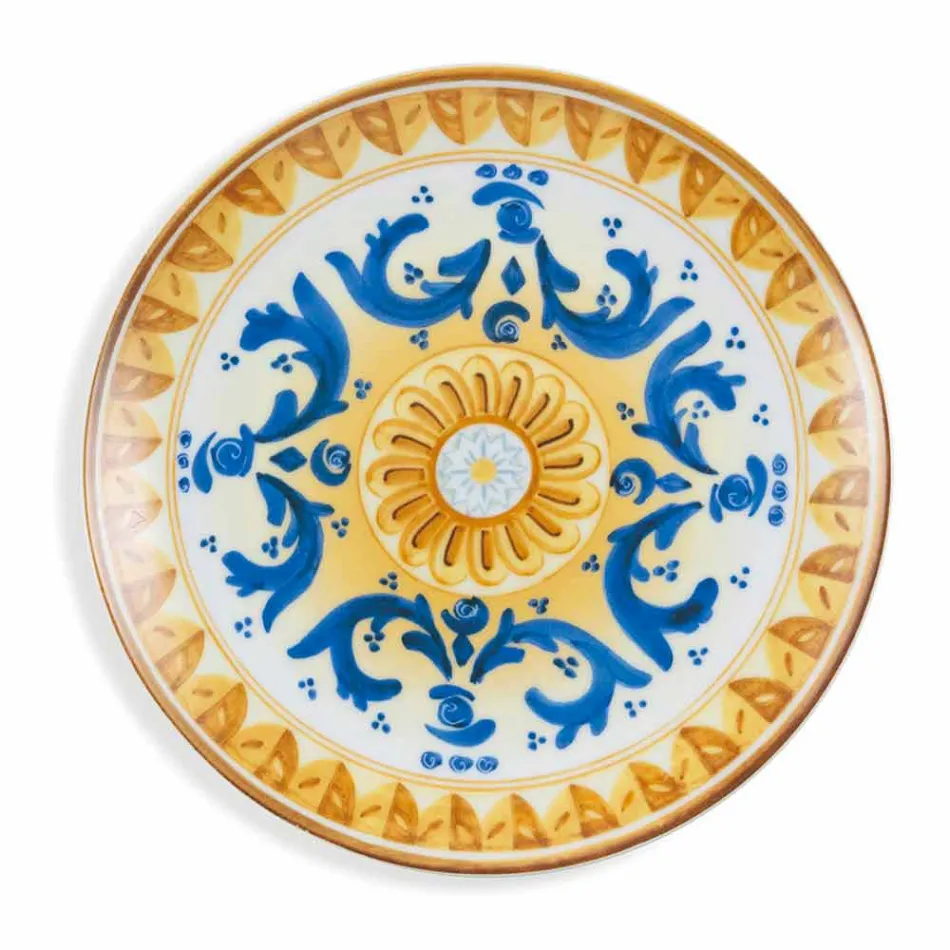 Servicefarvede og moderne retter Bordservice Komplet sæt 18 stk. - Cefalu Viadurini