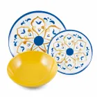 Servicefarvede og moderne retter Bordservice Komplet sæt 18 stk. - Cefalu Viadurini