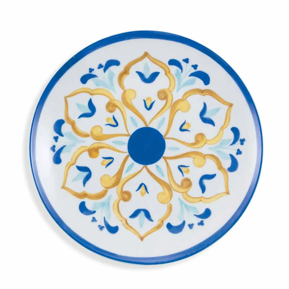 Servicefarvede og moderne retter Bordservice Komplet sæt 18 stk. - Cefalu Viadurini