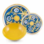 Servicefarvede og moderne retter Bordservice Komplet sæt 18 stk. - Cefalu Viadurini